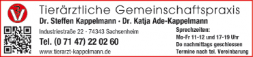 Tierärztliche Gemeinschaftspraxis Dres. Kappelmann / Ade - Kappelmann Logo